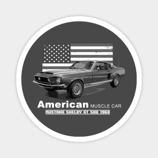 GT 500 American Muscle Car 60s 70s Old is Gold Magnet